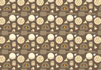 Free Pizza Oven Pattern Vector - Free vector #386293