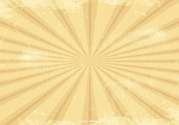 Retro Grunge Sunburst Background - Kostenloses vector #386383