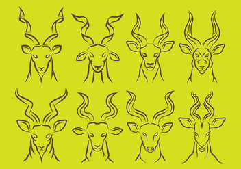 Kudu icons - Free vector #386423