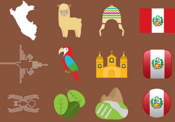 Peru Icons - vector gratuit #386463 