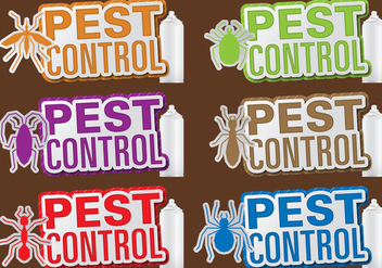 Pest Control Titles - Free vector #387653