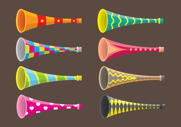 Vuvuzela icons - vector #387943 gratis