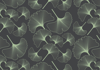 Ginko Leaf Pattern - vector gratuit #388743 