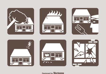 Free Property Insurance Vector Icons - vector gratuit #389103 