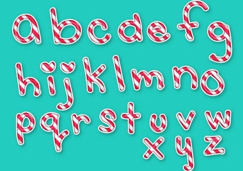 Letras Letters Alphabet Candy Set - vector #390273 gratis