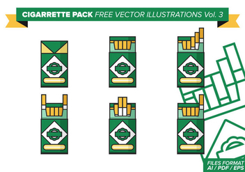 Cigarette Pack Free Vector Illustrations Vol. 3 - Kostenloses vector #390533