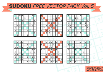 Sudoku Free Vector Pack Vol. 5 - vector gratuit #390743 