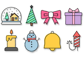Free Christmas Icons Vector - vector #391503 gratis