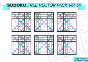 Sudoku Free Vector Pack Vol. 14 - Kostenloses vector #392423