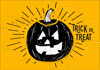 Halloween Pumpkin Vector Illustration - vector gratuit #393213 