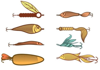 Free Fishing Lure Vector - Kostenloses vector #393673