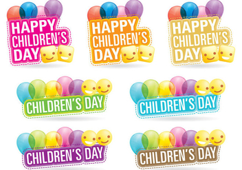 Childrens Day Titles - vector #395193 gratis