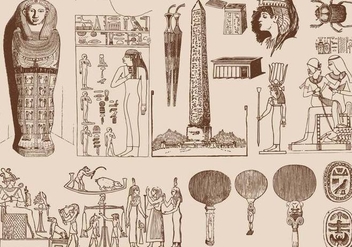 Brown Egypt Art - Kostenloses vector #395343