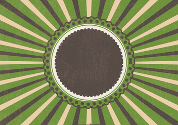 Retro Grunge Sunburst Background - Free vector #395743