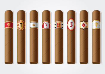 Free Cigar Label Vector - vector gratuit #395973 
