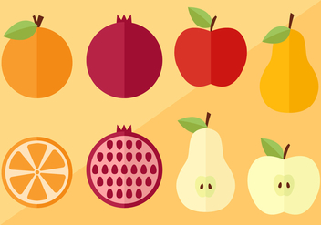 Fruit Slices and Vectors - Free vector #396083