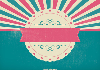 Pink Colorful Sunburst Background - vector #396183 gratis
