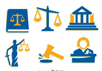 Justice Element Icons Vector - Free vector #396713