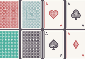 Aces Card Set - vector #396883 gratis