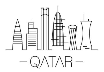Qatar Vector Illustration - бесплатный vector #396993