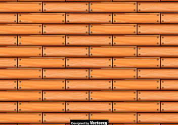 Vector Seamless Pattern Of Wooden Planks - Free vector #397313