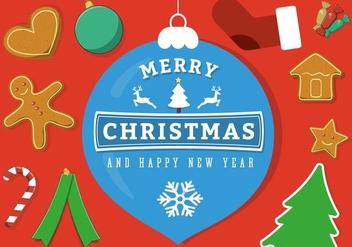 Free Vector Merry Christmas Background - бесплатный vector #397933