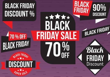 Free Black Friday Vector Labels - Free vector #398133