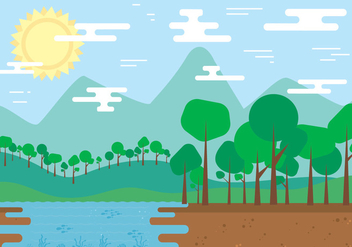 Free Nature Landscape Vector - Free vector #398223