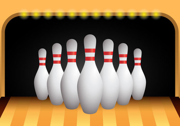 Bowling Alley Vector - Kostenloses vector #398533