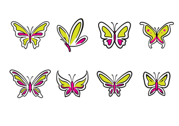 Papillon Vector - vector #398993 gratis