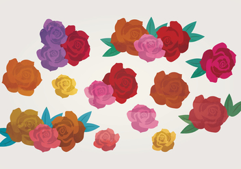 Vector Roses Set - Free vector #399293