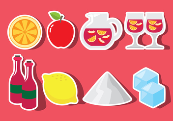 Sangria Icons - Free vector #399423
