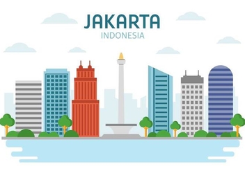 Free Landmark Jakarta Vector - Free vector #399993