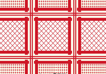 Red Keffiyeh Pattern Background - vector gratuit #400353 