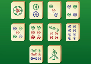 Mahjong Vector Icons - Free vector #400863