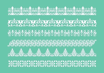 Free Lace Trim Icons Vector - Free vector #400883