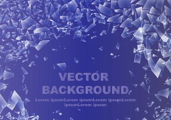 Abstract Shattered Glass Background - vector gratuit #401083 