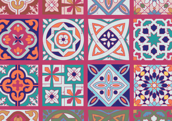 Azulejo Ornaments - бесплатный vector #401633