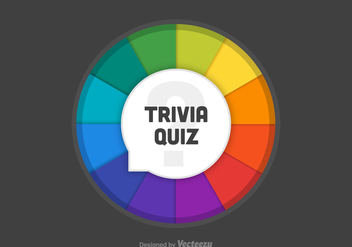 Free Trivia Quiz Wheel Vector - vector gratuit #402193 