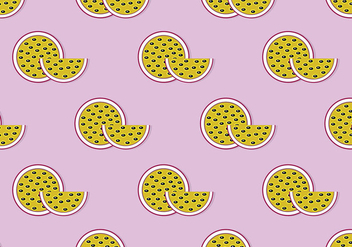 Pink Passion Fruit Vector Pattern - Free vector #403123