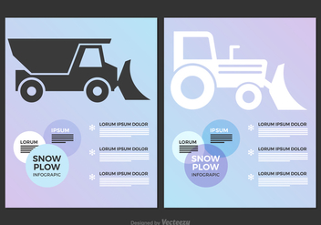 Free Snow Plow Vector Infographic - Free vector #403743