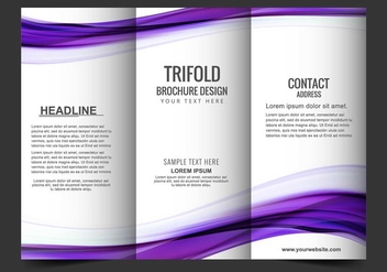 Free Vector tri fold brochure - бесплатный vector #405173