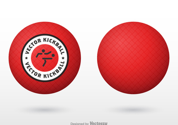Free Vector Red Kickball - бесплатный vector #405713