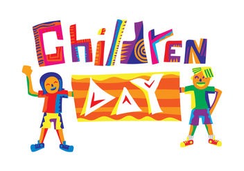 Free Childrens Day Vector Illustration - Free vector #405763