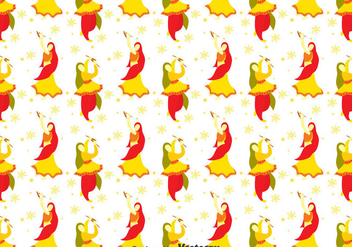 Bollywood Dance Seamless Pattern - Free vector #406223