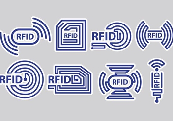 RFID Icons - Free vector #406273