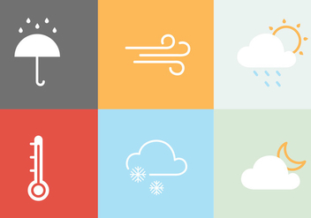 Weather Vector Icons - vector #406293 gratis