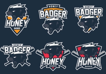 Honey Badger Logo - vector #406323 gratis