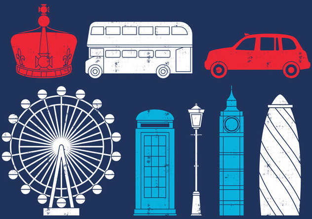 British Trip Icons - vector gratuit #407503 