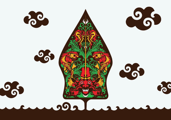 Illustration Of Gunungan Wayang - vector gratuit #407533 